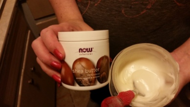 Whipped Shea Butter with a tiny bit of Argan oil